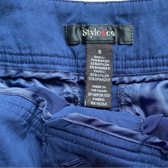 Style & Co. Blue Capris Size 6 - Picture 6 of 6